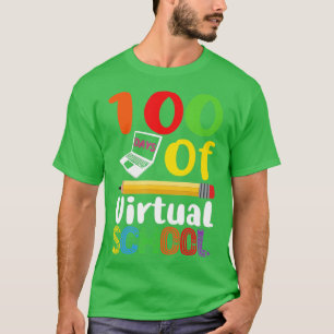 Camiseta 100º Dia De Estudo De Professores De Ensino Virtua