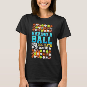 Camiseta 100º Dia De Futebol De Basquete Escolar