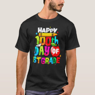 Camiseta 100º Dia De Professor Da 1ª Série Crianças Felizes