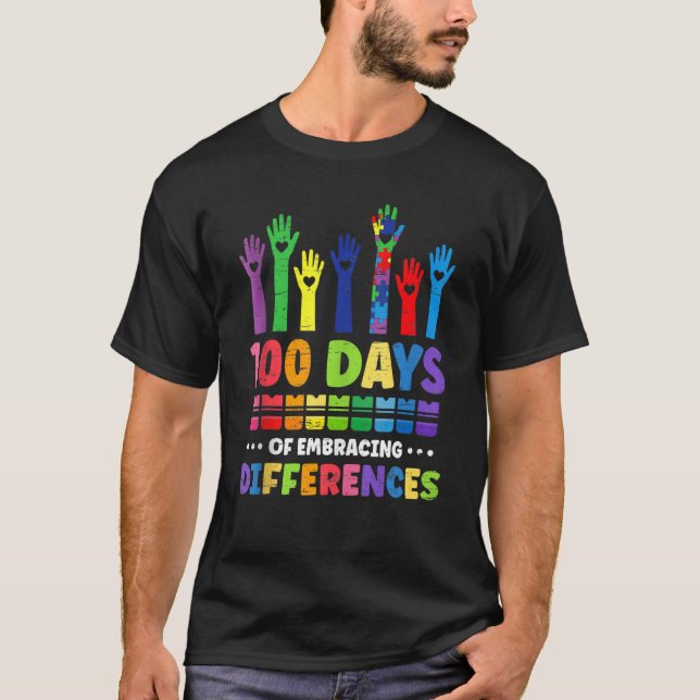 Camiseta 100º Dia De Professora Escolar 100 Dias Awaren (Frente)