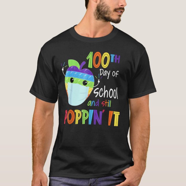 Camiseta 100º Dia De Professora Escolar 100 Dias Mais Intel (Frente)