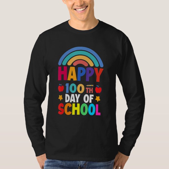 Camiseta 100º Dia De Professora Escolar 100 Dias Mais Intel (Frente)