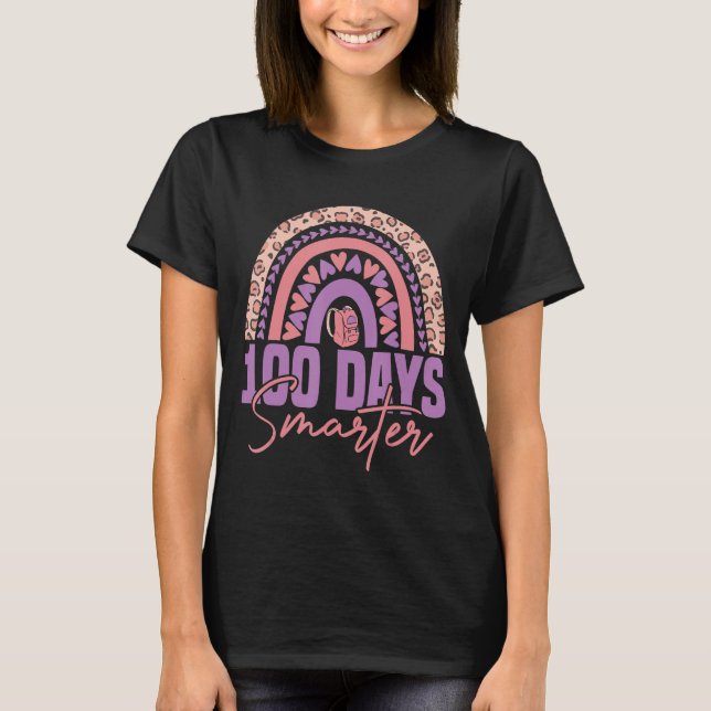 Camiseta 100º Dia De Professora Escolar 100 Dias Mais Intel (Frente)