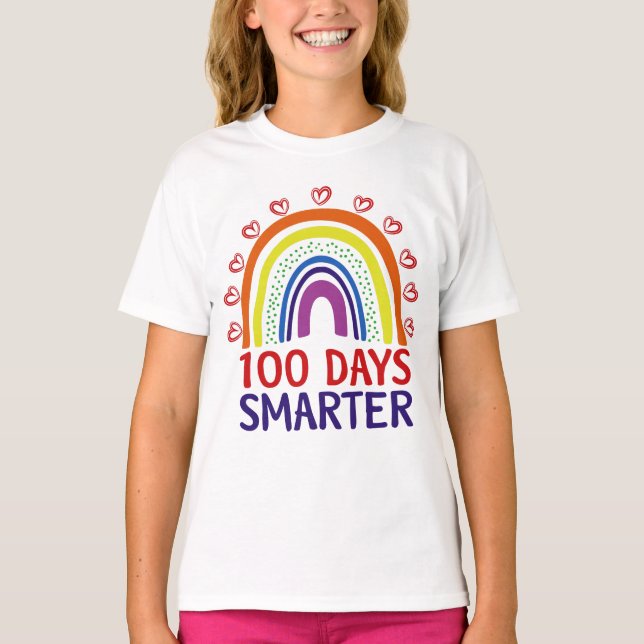 Camiseta 100º Dia De Professora Escolar 100 Dias Mais Intel (Frente)