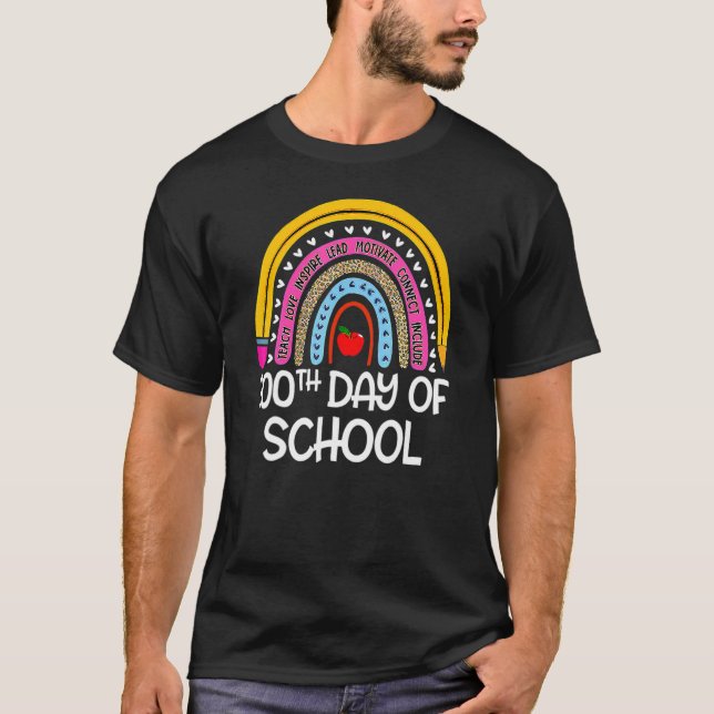 Camiseta 100º Dia De Professora Escolar 100 Dias Mais Intel (Frente)