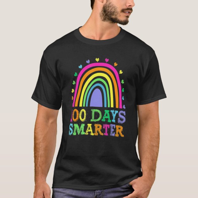 Camiseta 100º Dia De Professora Escolar 100 Dias Mais Intel (Frente)