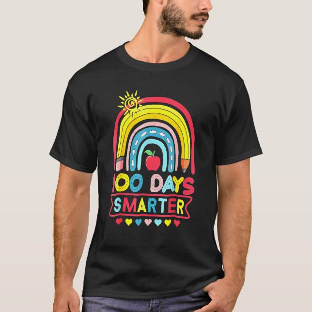 Camiseta 100º Dia De Professora Escolar 100 Dias Mais Intel (Frente)