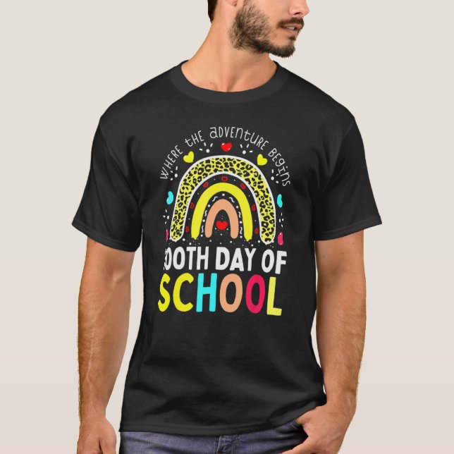 Camiseta 100º Dia De Professora Escolar 100 Dias Mais Intel (Frente)