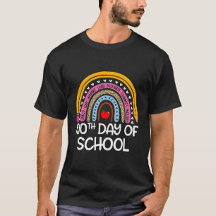 Camiseta 100º Dia De Professora Escolar 100 Dias Smer Boho