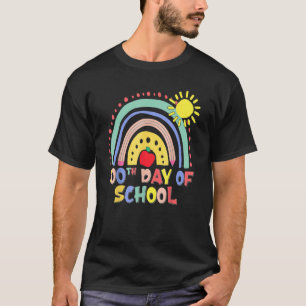 Camiseta 100º Dia De Professores Crianças 100 Dias Mais Int