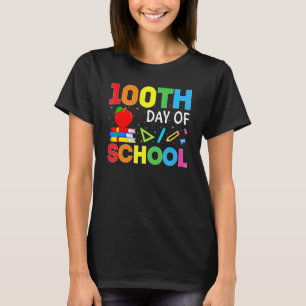 Camiseta 100º Dia de Professores Crianças Meninas Legal 100