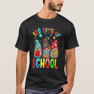 Camiseta 100º Dia de Professores De Gnomos Escolares 100 Di