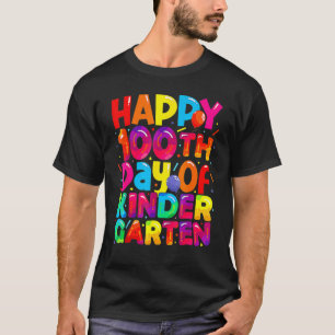 Camiseta 100º Dia De Professores De Jardim De Infância Cria