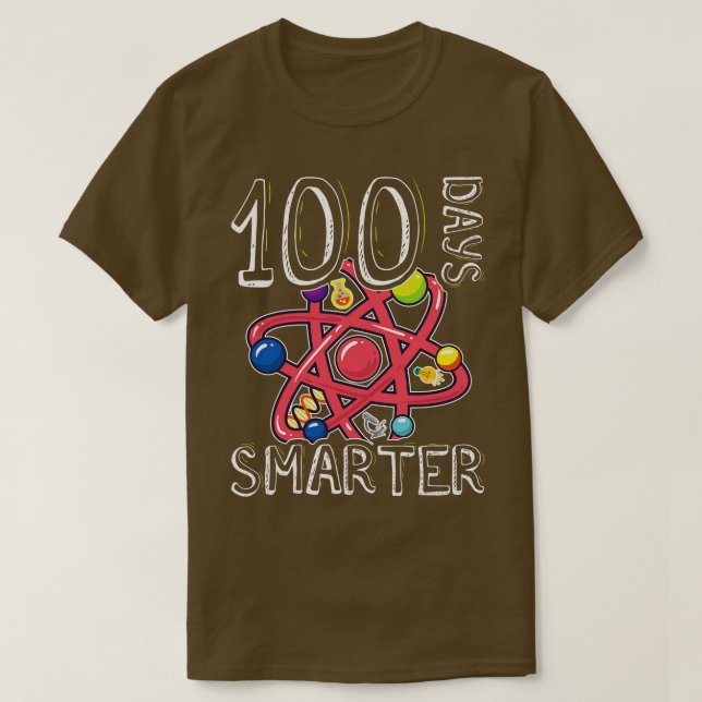 Camiseta 100º Dia de Professores de Oferta Escolar ou Estud (Frente do Design)