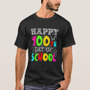 Camiseta 100º Dia De Professores Escolares Figuram 100 Dias