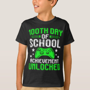 Camiseta 100º Dia De Realização Escolar Desbloqueada