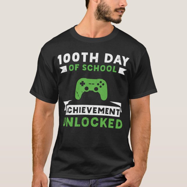 Camiseta 100º Dia de Realização Escolar Professores Desbloq (Frente)