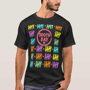 Camiseta 100º Dia Do Arco-Íris Marca 100 Dias De Sc