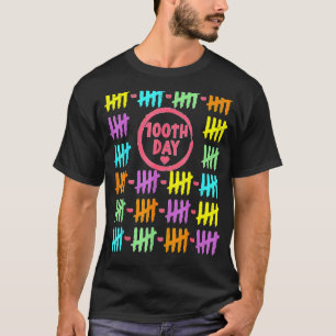 Camiseta 100º Dia Do Arco-Íris Marca 100 Dias De Sc