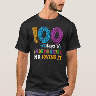 Camiseta 100º Dia Do Jardim De Infância E Professor Amando