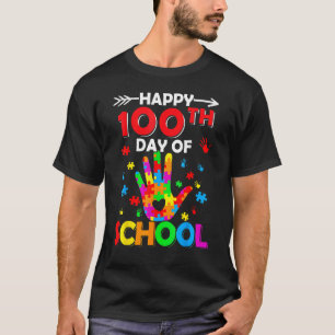 Camiseta 100º Dia do Professor de Autismo Escolar