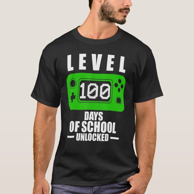 Camiseta 100º Dia dos Meninos Escolares 100 Dias de Jogos E (Frente)