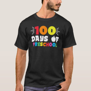 Camiseta 100º Dia Pré-Escola Série Aluno Professor 100 Dias