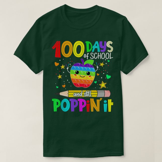 Camiseta 100º Dias De Escola E Ainda A Apontam (Frente do Design)