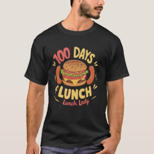 Camiseta 100º Dias de Funcionário da Cantina Escolar 100 Di