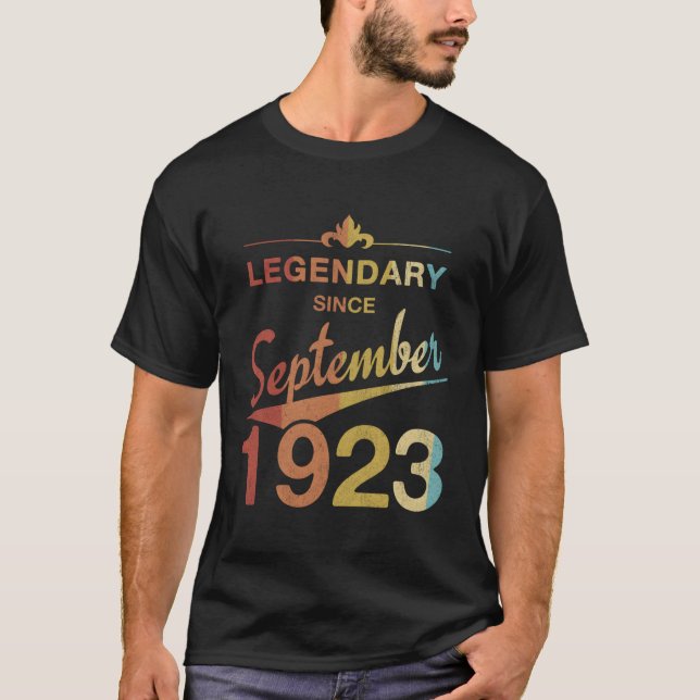 Camiseta 100º Nascer Em Setembro De 1923 (Frente)