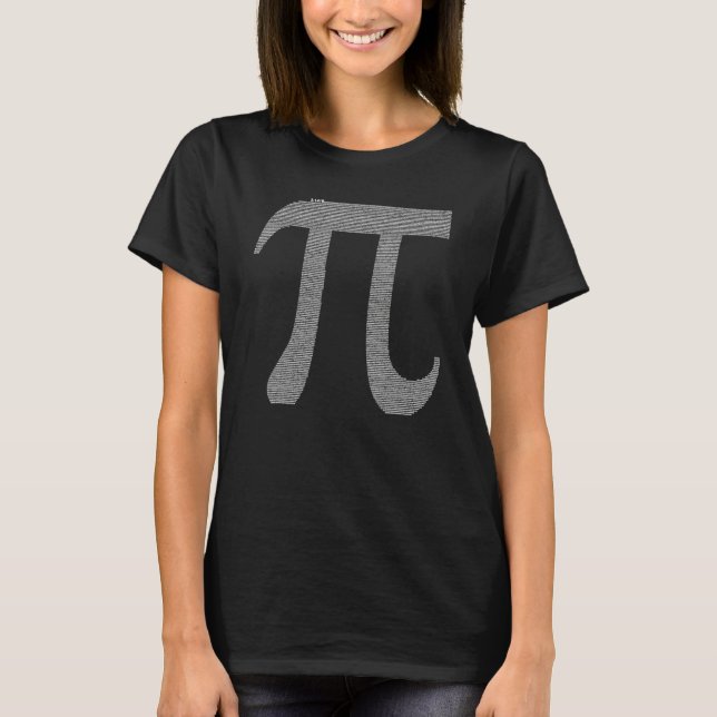 Camiseta 10000 Dígitos Pi Sinal Matemática Matemática Matem (Frente)
