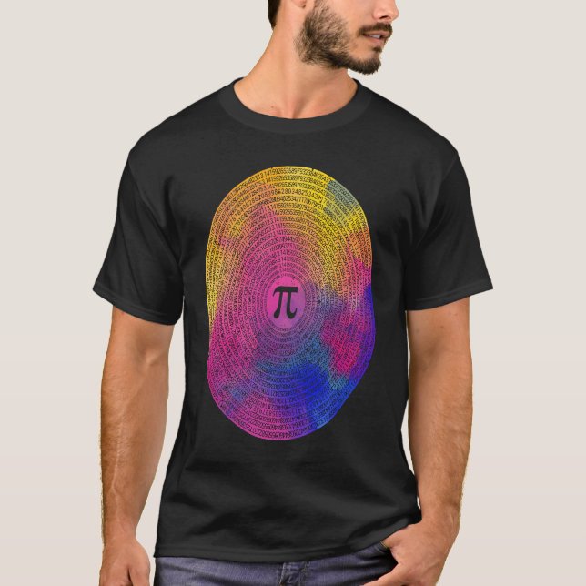Camiseta 10000 Digits Pi Sign Math  Mathematics Nerd Pi Day (Frente)