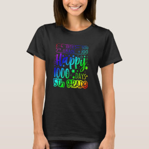 Camiseta 1000 dias Professora do 5º grau mais inteligente 1