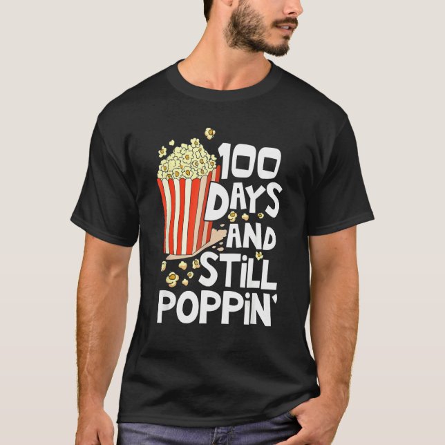 Camiseta 100.º Dia Da Escola 100 Dias E Crianças Ainda Em P (Frente)