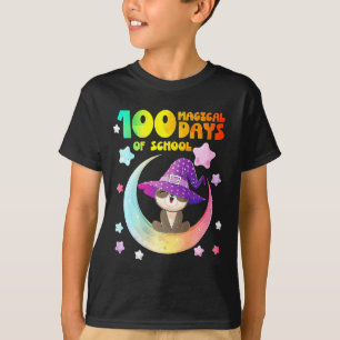 Camiseta 100.º Dia Da Escola 100 Dias Mágicos De Corte Esco