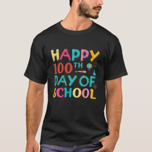 Camiseta 100.º Dia Da Escola 2022 Feliz 100.º Dia Da Esco