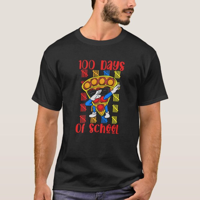 Camiseta 100.º Dia De Brinquedo De Pé-De-Obra (Frente)