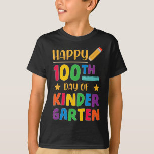 Camiseta 100. º Dia de Estudante Da Escola Secundária