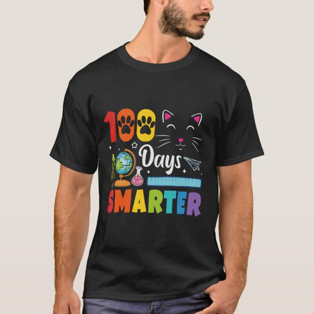 Camiseta 100.º Dia De Estudantes Escolares 100 Dias De Amor (Frente)