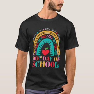 Camiseta 100.º Dia De Professora Da Escola - 100 Dias Mais