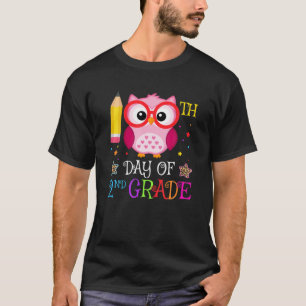 Camiseta 100. º Dia do segundo Grau Coruja Amante Gift Cria