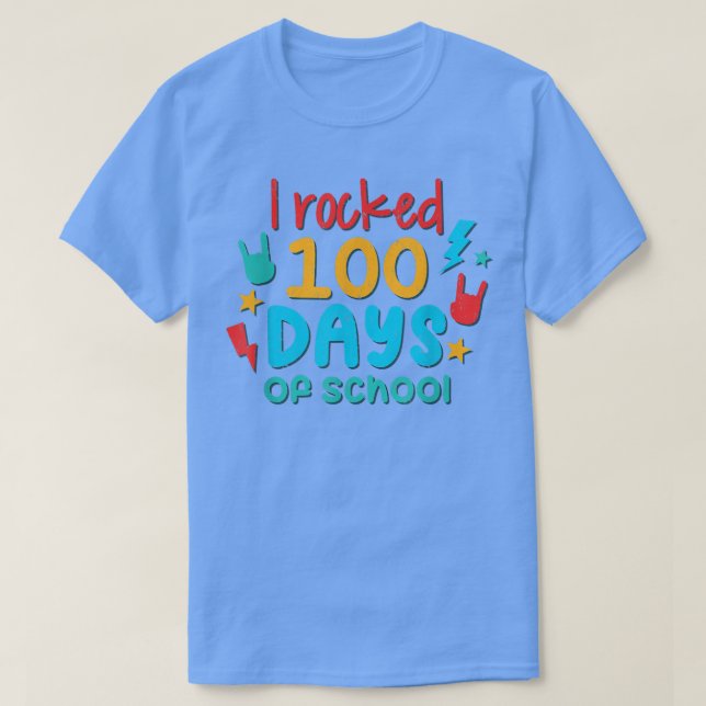Camiseta 100.º dia que eu chocei 100 dias de professores de (Frente do Design)