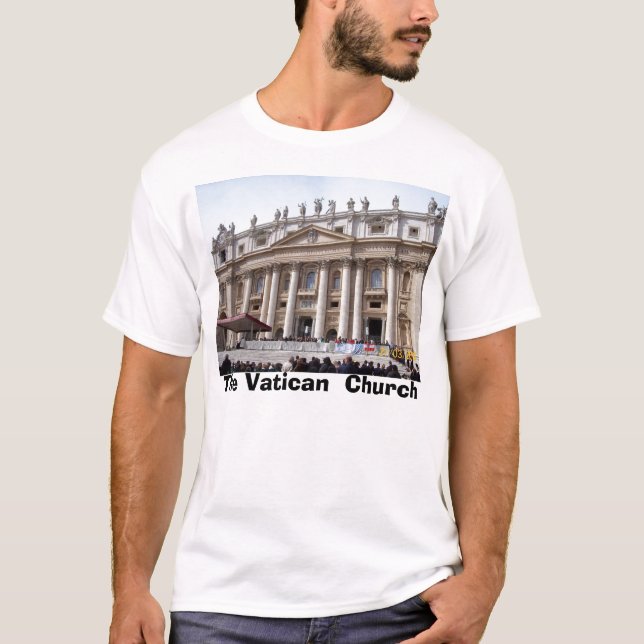 Camiseta 100_0275, a igreja do vaticano (Frente)