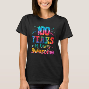 Camiseta 100 Anos De Estar Incrível Tie Dye 100 Anos