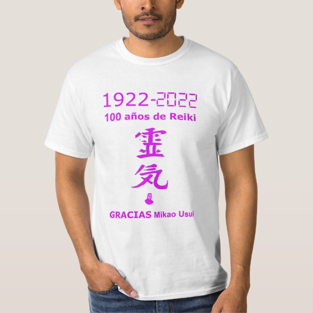 Camiseta 100 Años de Reiki (Frente)