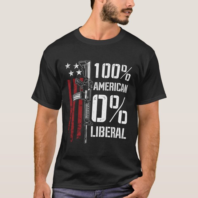 Camiseta 100 Arma 0 Liberal Pro Americana De Volta (Frente)