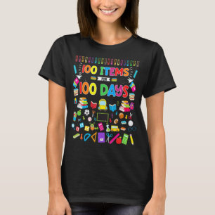 Camiseta 100 Artigos Para 100 Dias 100. º Dia De Ensino