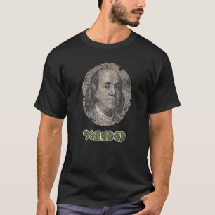 Camiseta 100% Ben Franklin sem meio passo