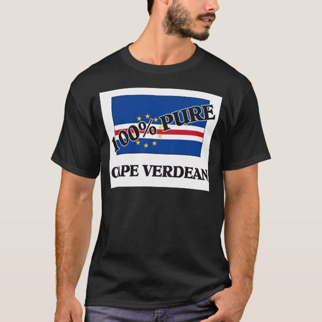 CAMISETA 100% CABO VERDEAN (Frente)