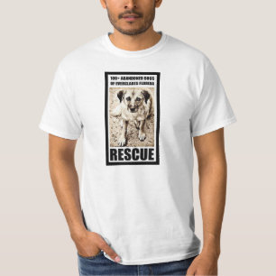 Camiseta 100+ Cães abandonados do salvamento de Florida do